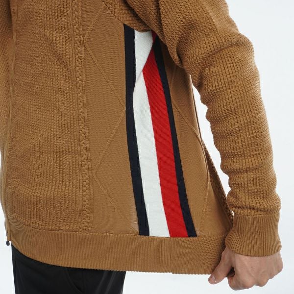 ツアーティー TOUR TEE メンズ メンズ ケーブル　フルジップセーター THMA479 詳細12