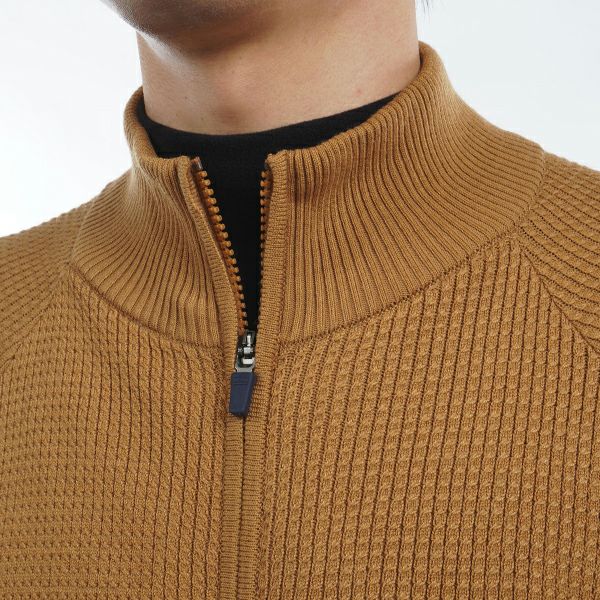ツアーティー TOUR TEE メンズ メンズ ケーブル　フルジップセーター THMA479 詳細13