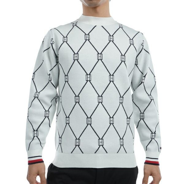 ツアーティー TOUR TEE メンズ メンズ モノグラムジャカード　モックネックセーター THMA480 詳細2