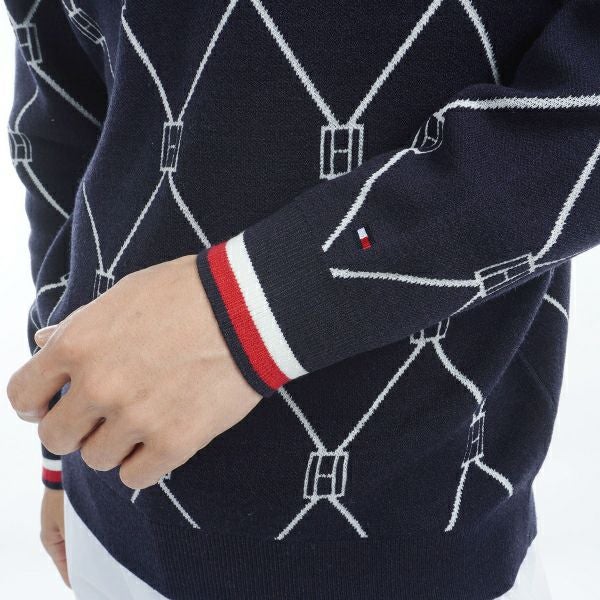 ツアーティー TOUR TEE メンズ メンズ モノグラムジャカード　モックネックセーター THMA480 詳細13