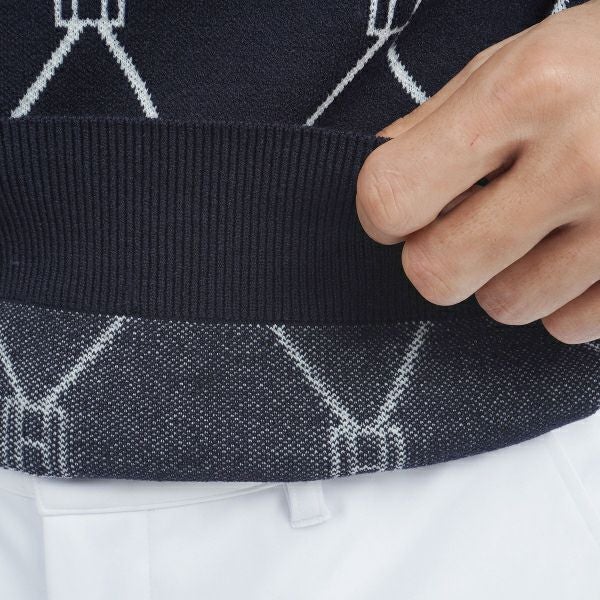 ツアーティー TOUR TEE メンズ メンズ モノグラムジャカード　モックネックセーター THMA480 詳細16