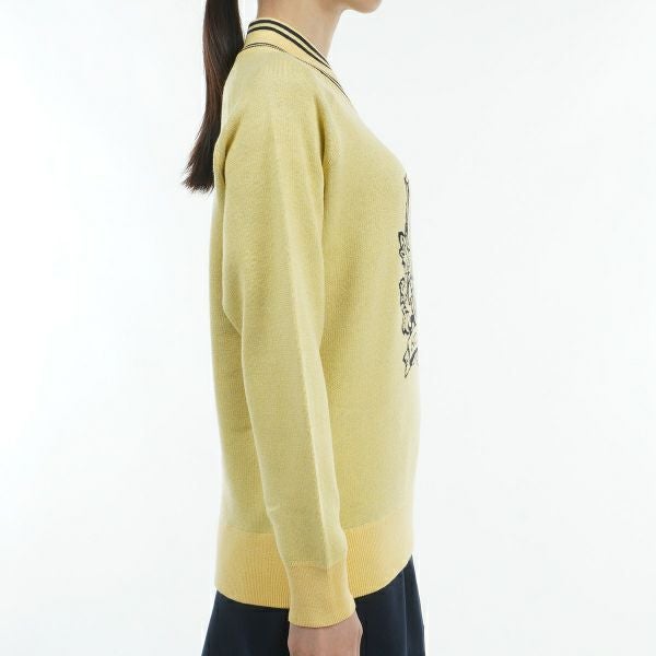 ツアーティー TOUR TEE レディース レディースエンブレムロゴ　Vネックセ－タ－ THLA450 詳細11