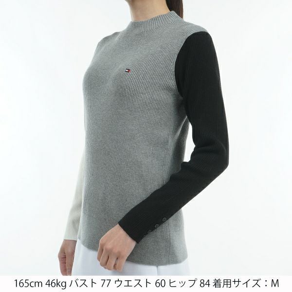 ツアーティー TOUR TEE レディース レディースリブパネルカラ－　ボトルネックセ－タ－ THLA451 詳細8