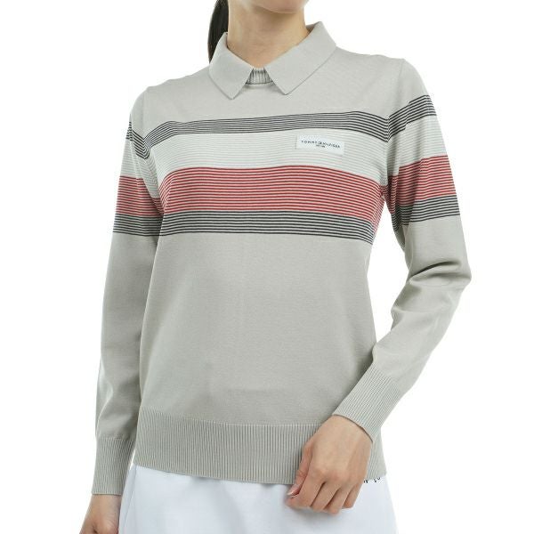 ツアーティー TOUR TEE レディース レディーストリコライン　衿付きセ－タ－ THLA465 詳細1