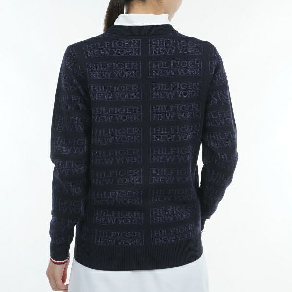 ツアーティー TOUR TEE レディース レディースモノグラムジャカード　クル－ネックセ－タ－ THLA466 詳細7