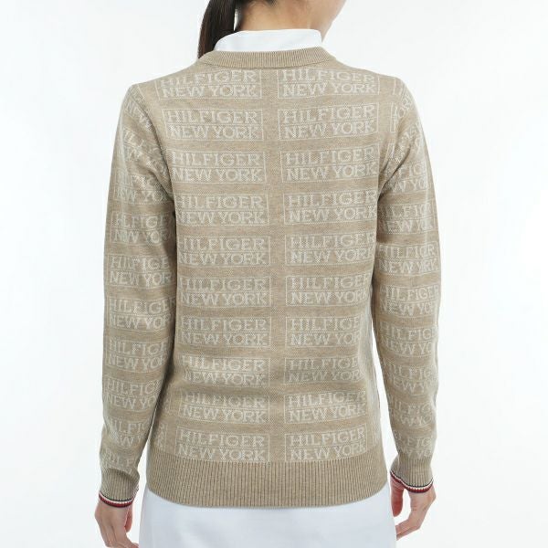 ツアーティー TOUR TEE レディース レディースモノグラムジャカード　クル－ネックセ－タ－ THLA466 詳細11