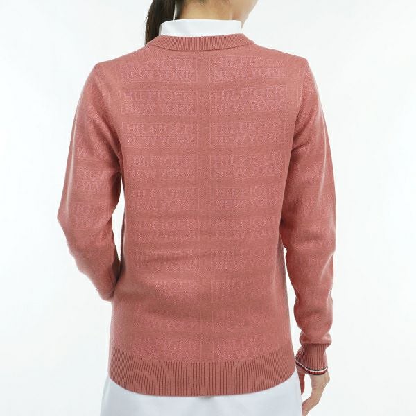 ツアーティー TOUR TEE レディース レディースモノグラムジャカード　クル－ネックセ－タ－ THLA466 詳細13