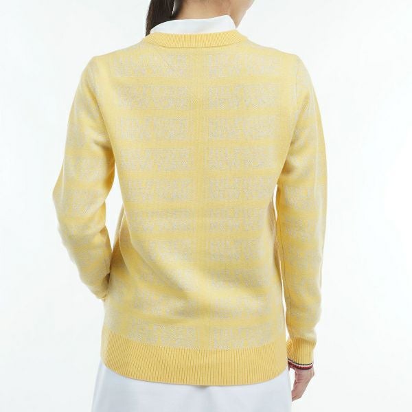 ツアーティー TOUR TEE レディース レディースモノグラムジャカード　クル－ネックセ－タ－ THLA466 詳細15