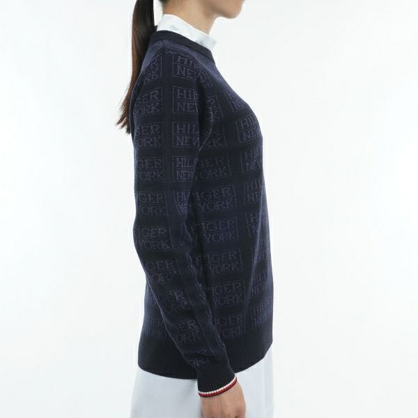 ツアーティー TOUR TEE レディース レディースモノグラムジャカード　クル－ネックセ－タ－ THLA466 詳細17