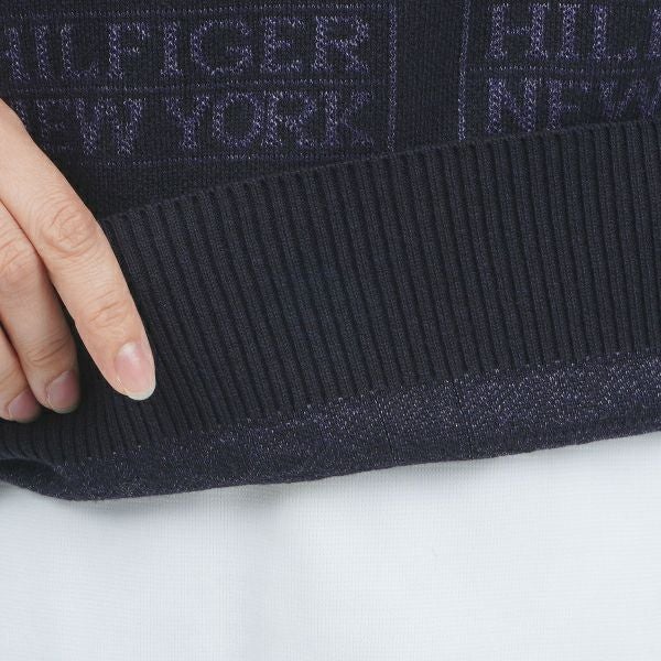 ツアーティー TOUR TEE レディース レディースモノグラムジャカード　クル－ネックセ－タ－ THLA466 詳細21