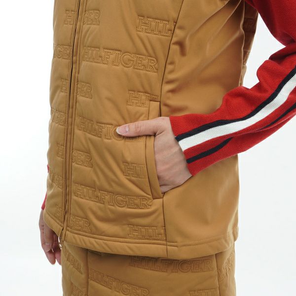 ツアーティー TOUR TEE レディース レディースロゴ　キルトパテッド　ベスト THLA473 詳細12