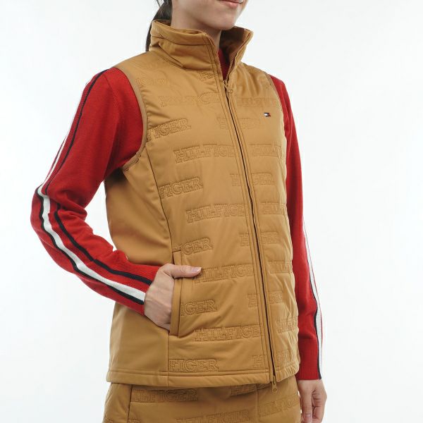 ツアーティー TOUR TEE レディース レディースロゴ　キルトパテッド　ベスト THLA473 詳細17