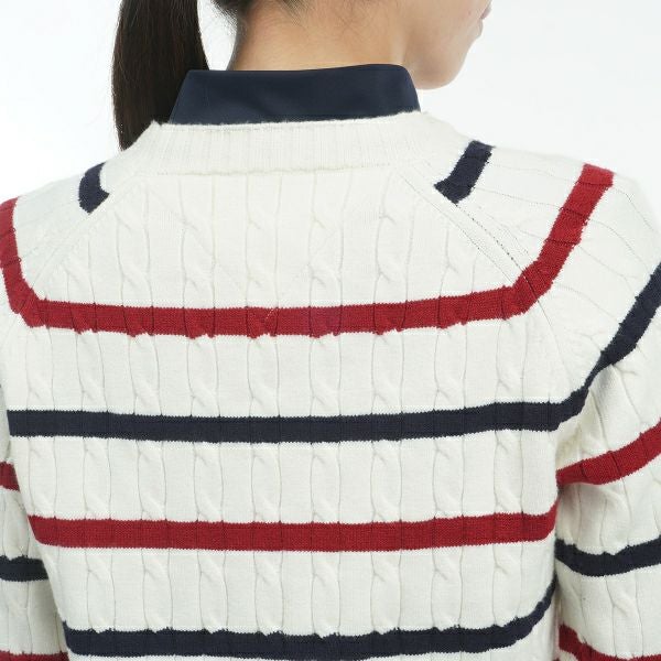 ツアーティー TOUR TEE レディース レディースケ－ブル　クル－ネックセーター THLA478 詳細19