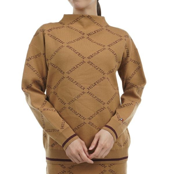 ツアーティー TOUR TEE レディース レディースモノグラムジャガ－ド　ボトルネックセーター THLA485 詳細2