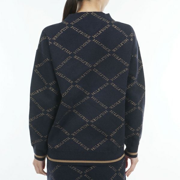 ツアーティー TOUR TEE レディース レディースモノグラムジャガ－ド　ボトルネックセーター THLA485 詳細5