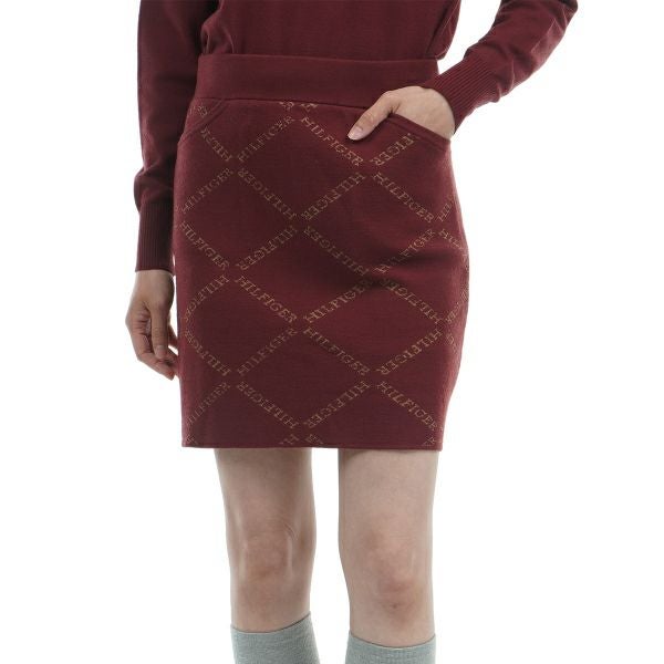 ツアーティー TOUR TEE レディース レディースモノグラムジャカ－ド　ニットスカ－ト THLA488 詳細3