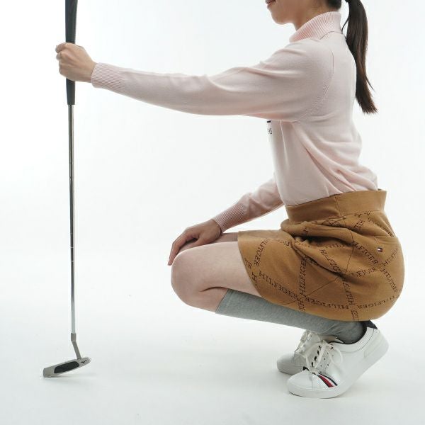 ツアーティー TOUR TEE レディース レディースモノグラムジャカ－ド　ニットスカ－ト THLA488 詳細12