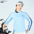 ツアーティー TOUR TEE レディース レディース ストレッチロングスリーブ モックネックシャツ ADLA456 詳細1