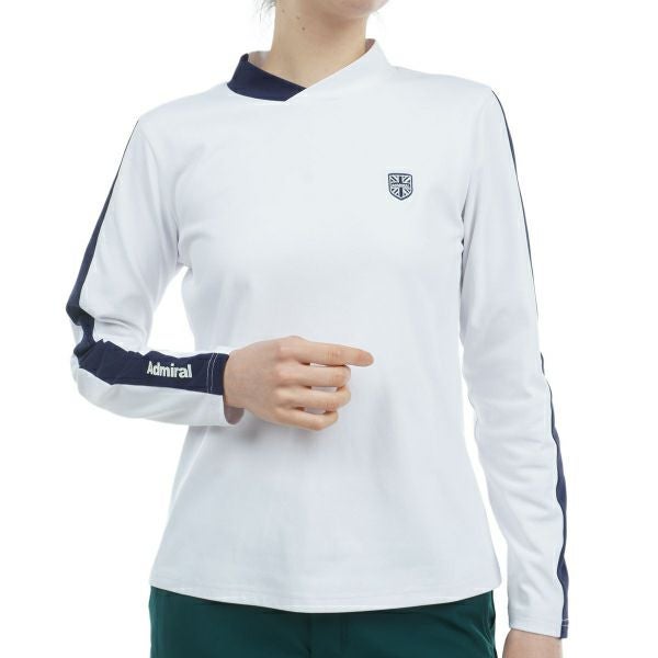 ツアーティー TOUR TEE レディース レディース ストレッチロングスリーブ モックネックシャツ ADLA456 詳細2