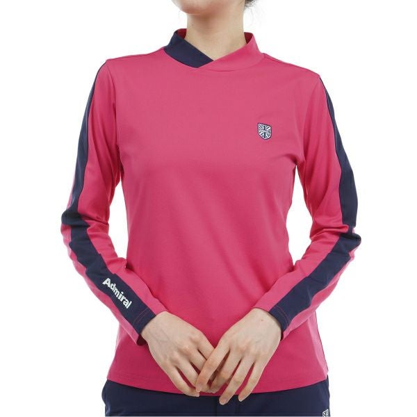 ツアーティー TOUR TEE レディース レディース ストレッチロングスリーブ モックネックシャツ ADLA456 詳細5