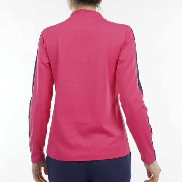 ツアーティー TOUR TEE レディース レディース ストレッチロングスリーブ モックネックシャツ ADLA456 詳細16