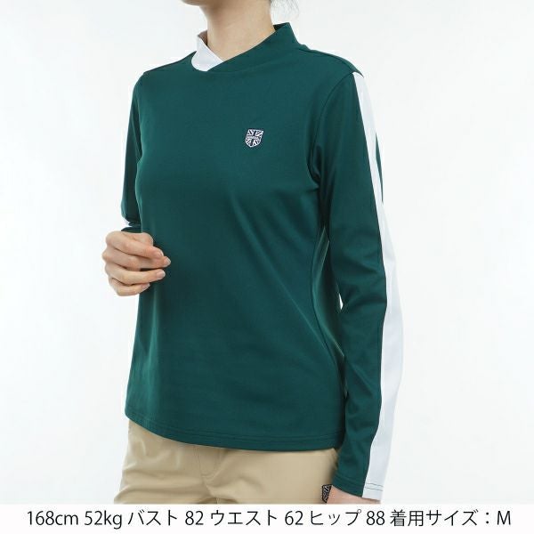 ツアーティー TOUR TEE レディース レディース ストレッチロングスリーブ モックネックシャツ ADLA456 詳細17