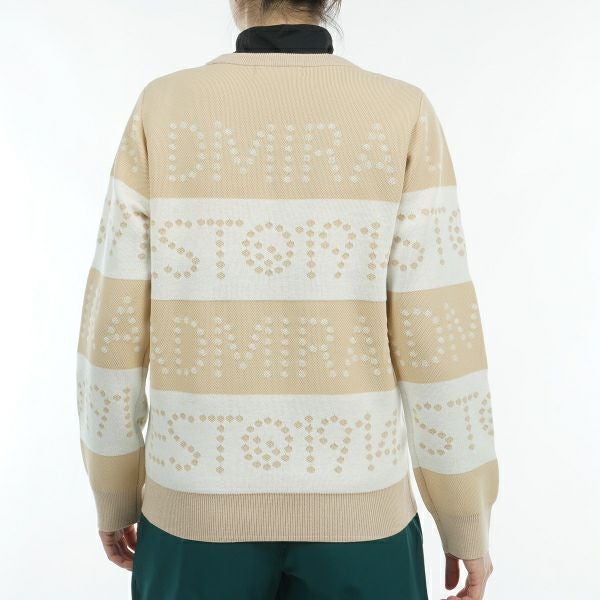 ツアーティー TOUR TEE レディース レディース ゴルフ&ロゴボーダー クルーセーター ADLA464 詳細9