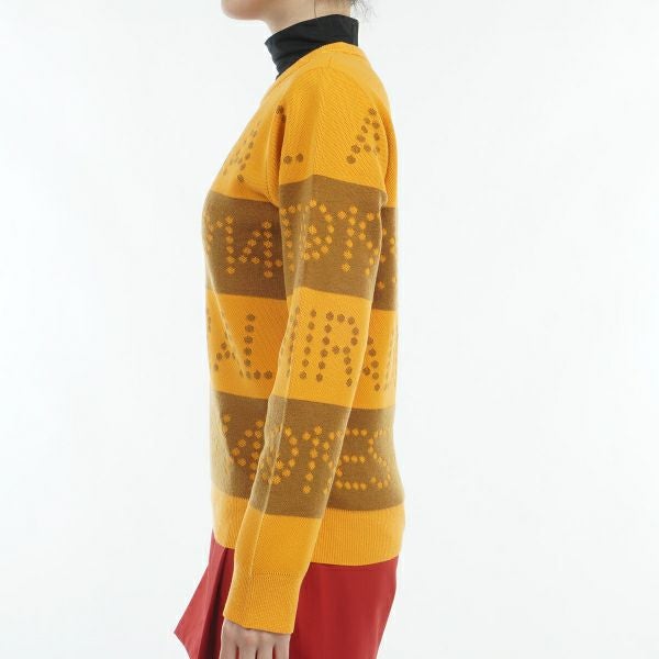 ツアーティー TOUR TEE レディース レディース ゴルフ&ロゴボーダー クルーセーター ADLA464 詳細12