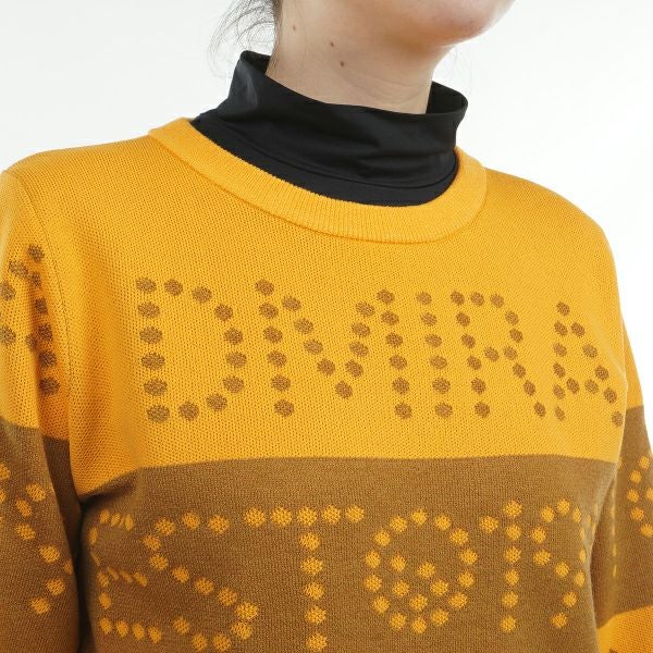 ツアーティー TOUR TEE レディース レディース ゴルフ&ロゴボーダー クルーセーター ADLA464 詳細15