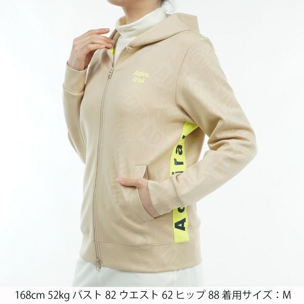 ツアーティー TOUR TEE レディース レディース エンボスロゴ ダンボール フルジップパーカ ADLA467 詳細4