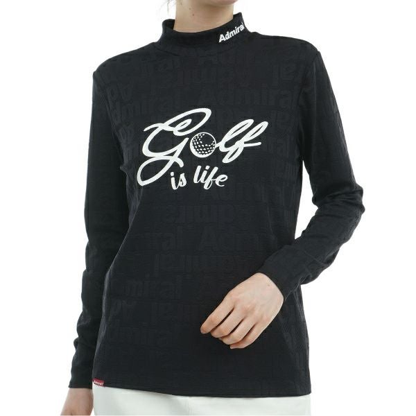 ツアーティー TOUR TEE レディース レディース ゴルフ&ロゴ ロングスリーブ モックシャツ ADLA468 詳細2