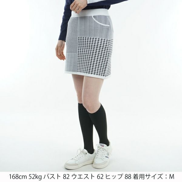 ツアーティー TOUR TEE レディース レディース パターンミックス ニットスカート ADLA473 詳細8