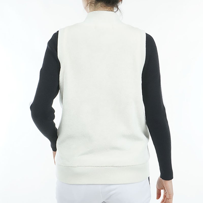 アドミラル ゴルフ Admiral GOLF レディース バックボア フルジップベスト ADLA474 ホワイト