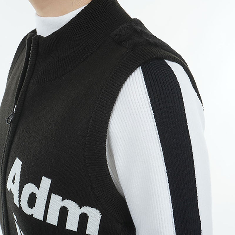 アドミラル ゴルフ Admiral GOLF レディース バックボア フルジップベスト ADLA474 ブラック