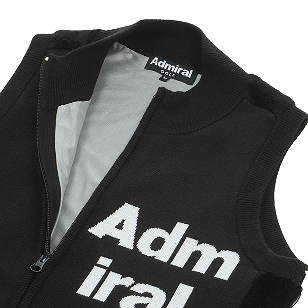 アドミラル ゴルフ Admiral GOLF レディース バックボア フルジップベスト ADLA474 ブラック