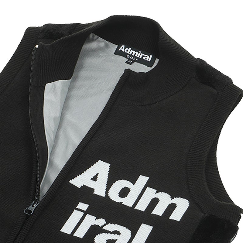 アドミラル ゴルフ Admiral GOLF レディース バックボア フルジップベスト ADLA474 ブラック