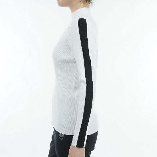 ツアーティー TOUR TEE レディース レディース フロントスリット モックネックリブセーター ADLA476 詳細12