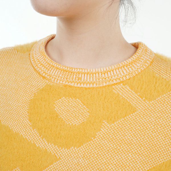 ツアーティー TOUR TEE レディース レディース フェザーロゴ ツイーディークルーセーター ADLA487 詳細13