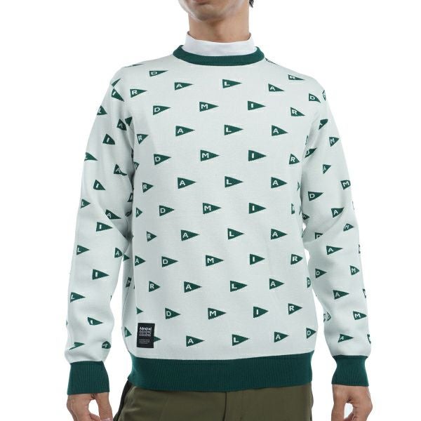 ツアーティー TOUR TEE メンズ メンズ フラッグジャカード クルーセーター ADMA453 詳細1