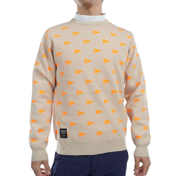 ツアーティー TOUR TEE メンズ メンズ フラッグジャカード クルーセーター ADMA453 詳細2