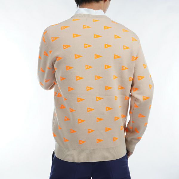 ツアーティー TOUR TEE メンズ メンズ フラッグジャカード クルーセーター ADMA453 詳細7