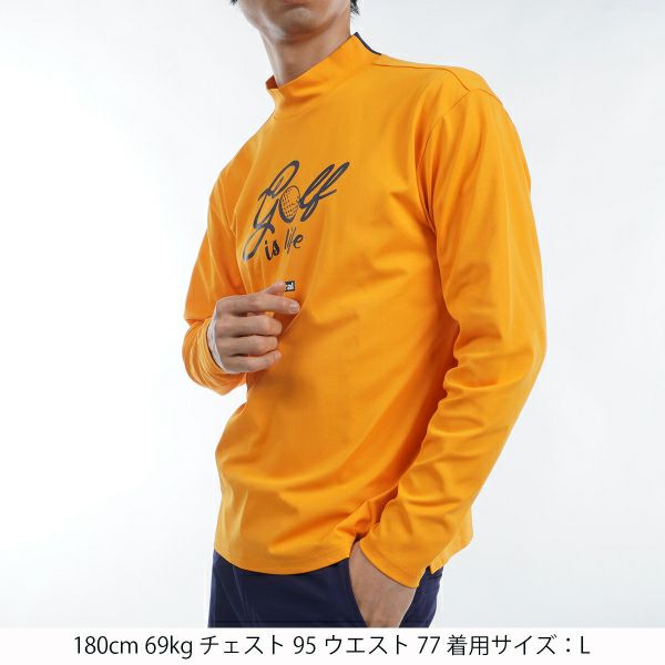 ツアーティー TOUR TEE メンズ メンズ ストレッチロングスリーブ モックネックシャツ ADMA455 詳細12