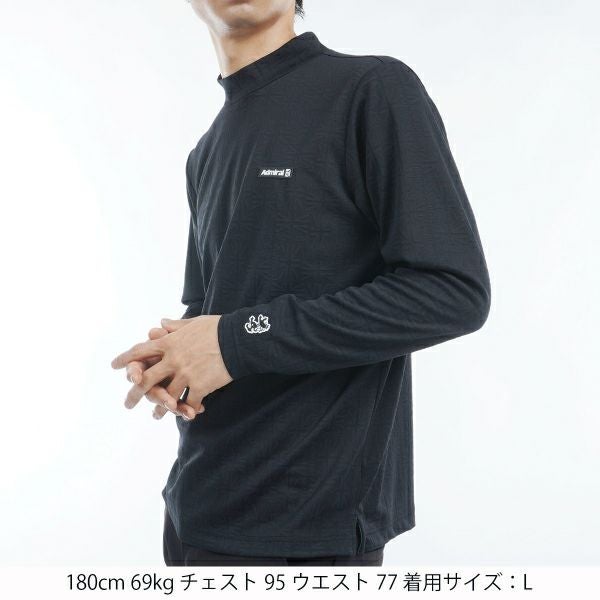 ツアーティー TOUR TEE メンズ メンズ UJジャガード ロングスリーブ モックネックシャツ ADMA456 詳細5