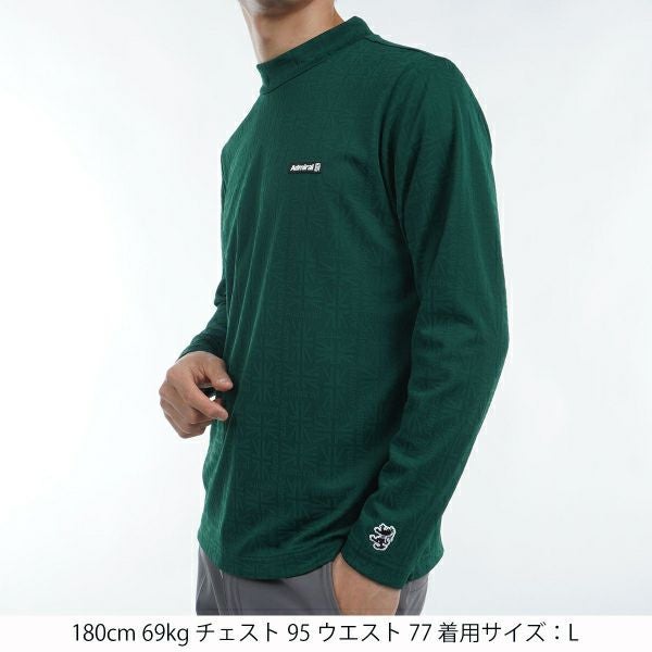 ツアーティー TOUR TEE メンズ メンズ UJジャガード ロングスリーブ モックネックシャツ ADMA456 詳細11
