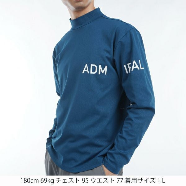 ツアーティー TOUR TEE メンズ メンズ ロゴエンボスストレッチ ロングスリーブ モックネックシャツ ADMA463 詳細4