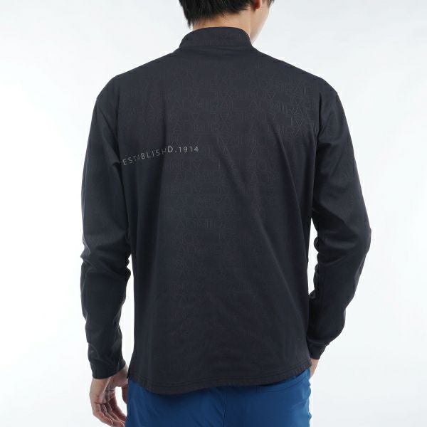 ツアーティー TOUR TEE メンズ メンズ ロゴエンボスストレッチ ロングスリーブ モックネックシャツ ADMA463 詳細9