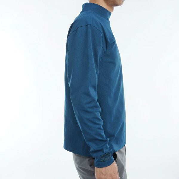 ツアーティー TOUR TEE メンズ メンズ ロゴエンボスストレッチ ロングスリーブ モックネックシャツ ADMA463 詳細11