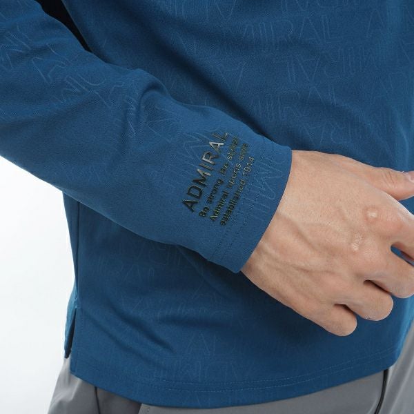 ツアーティー TOUR TEE メンズ メンズ ロゴエンボスストレッチ ロングスリーブ モックネックシャツ ADMA463 詳細13