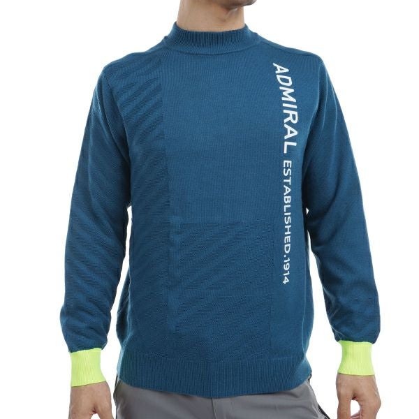 ツアーティー TOUR TEE メンズ メンズ ラインロゴ モックネックセーター ADMA466 詳細4