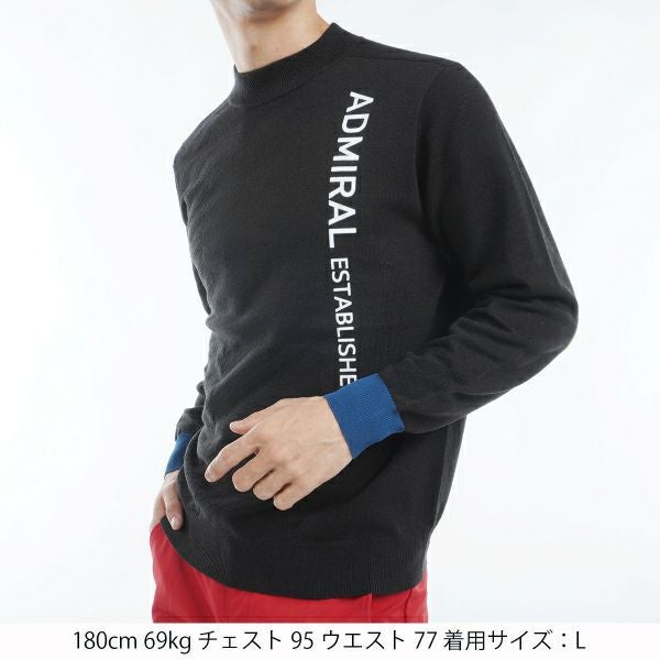 ツアーティー TOUR TEE メンズ メンズ ラインロゴ モックネックセーター ADMA466 詳細7